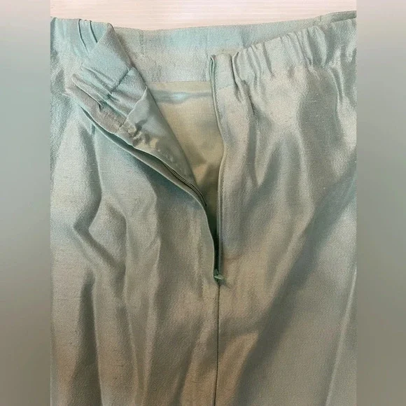 VTG Watters & Watters Jacket MIDI Skirt Suit Set Mint Green Size 8 - 12 - Picture 12 of 13